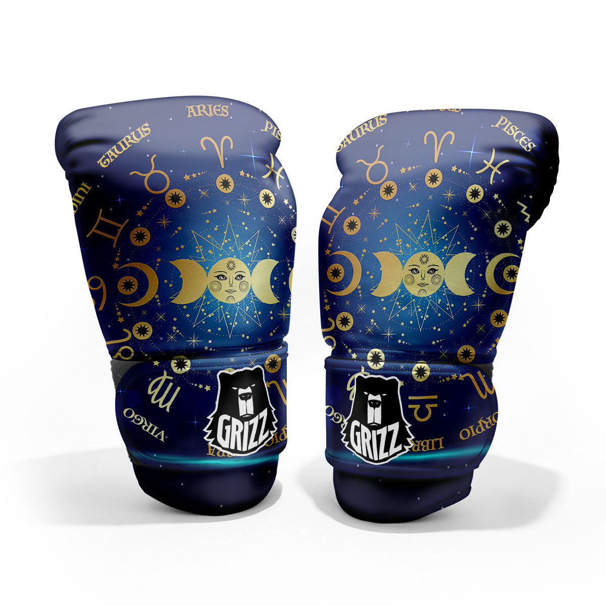 Zodiac Wheel Galaxy Print Pro Boxing Glove