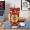 Zodiac Wheel Red Chinese Print Tumbler-grizzshop