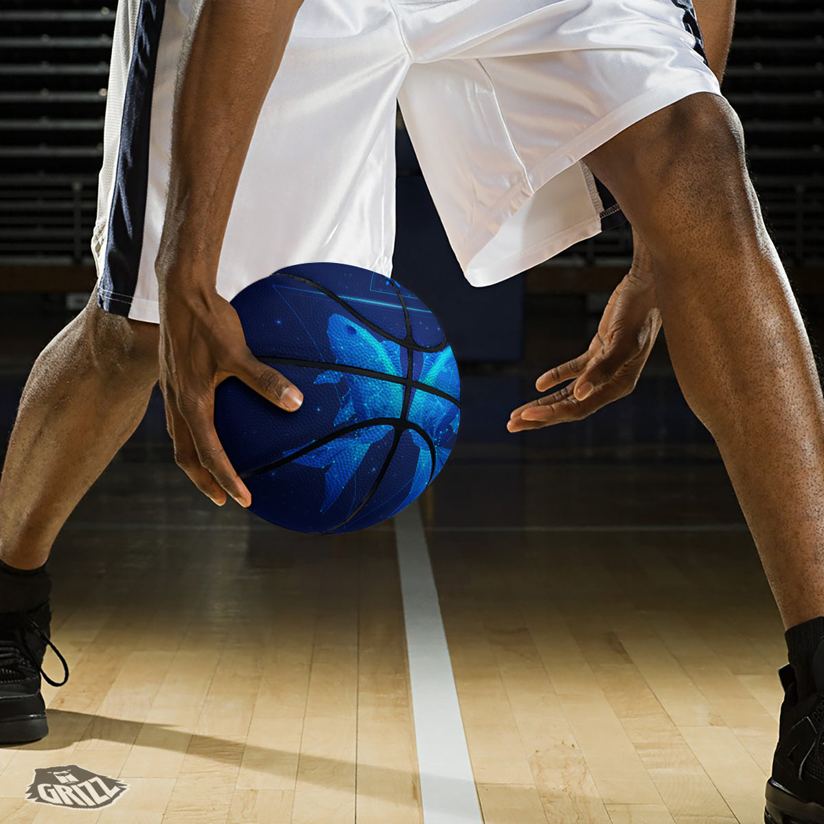 Zigzag Halloween Print Pattern Basketball