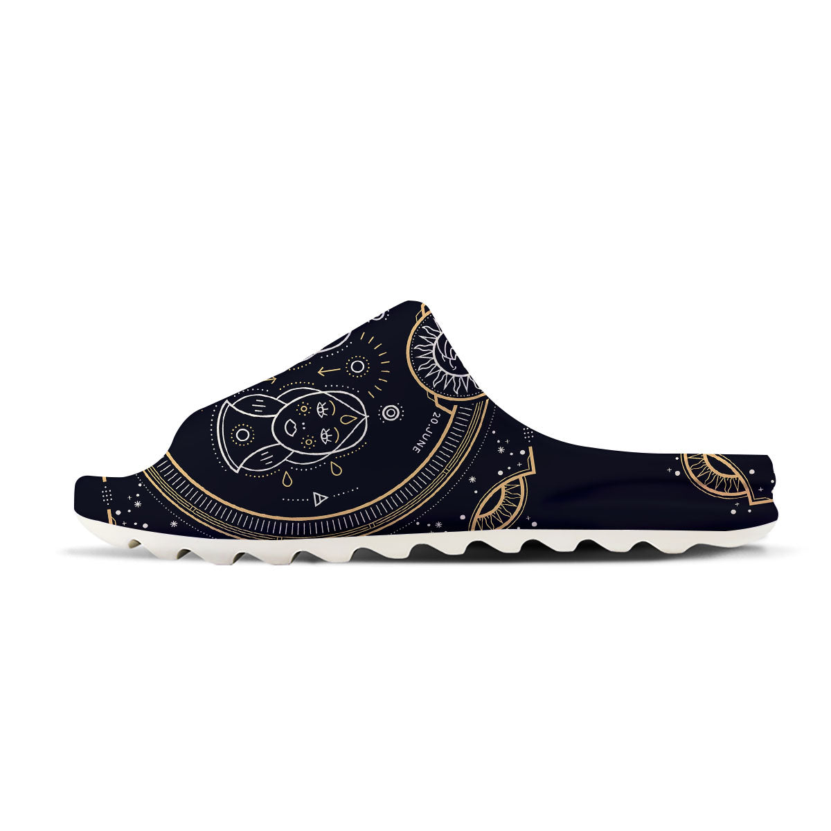 Zodiac Sign Vintage Gemini Print Sandals-grizzshop