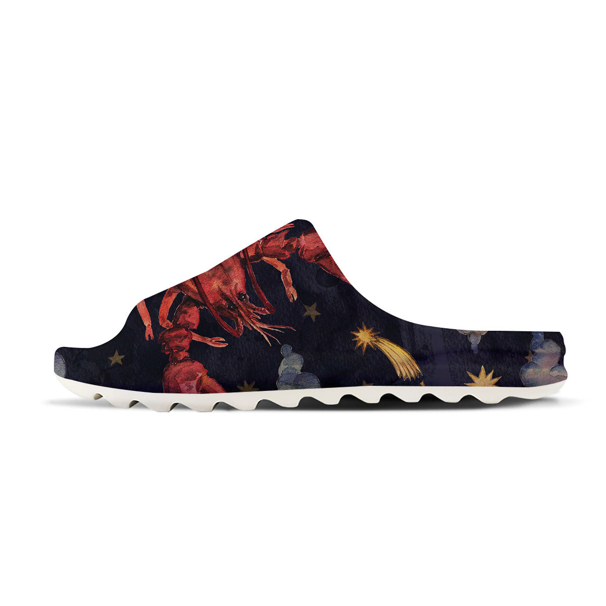 Zodiac Sign Watercolor Cancer Print Sandals-grizzshop