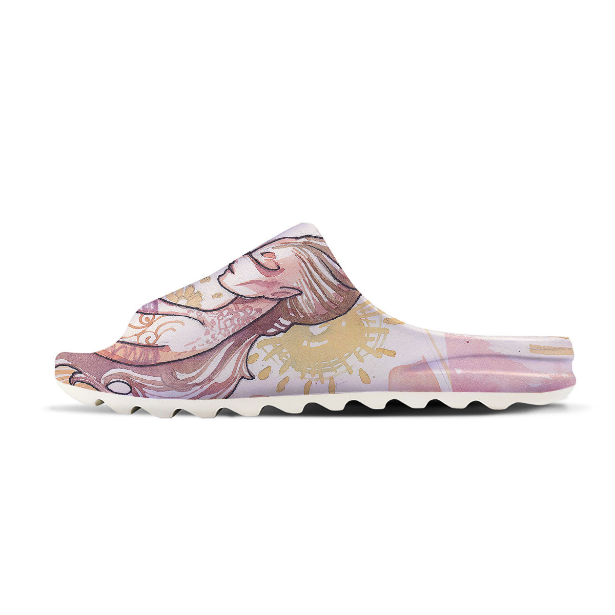 Zodiac Sign Watercolor Virgo Print Sandals-grizzshop