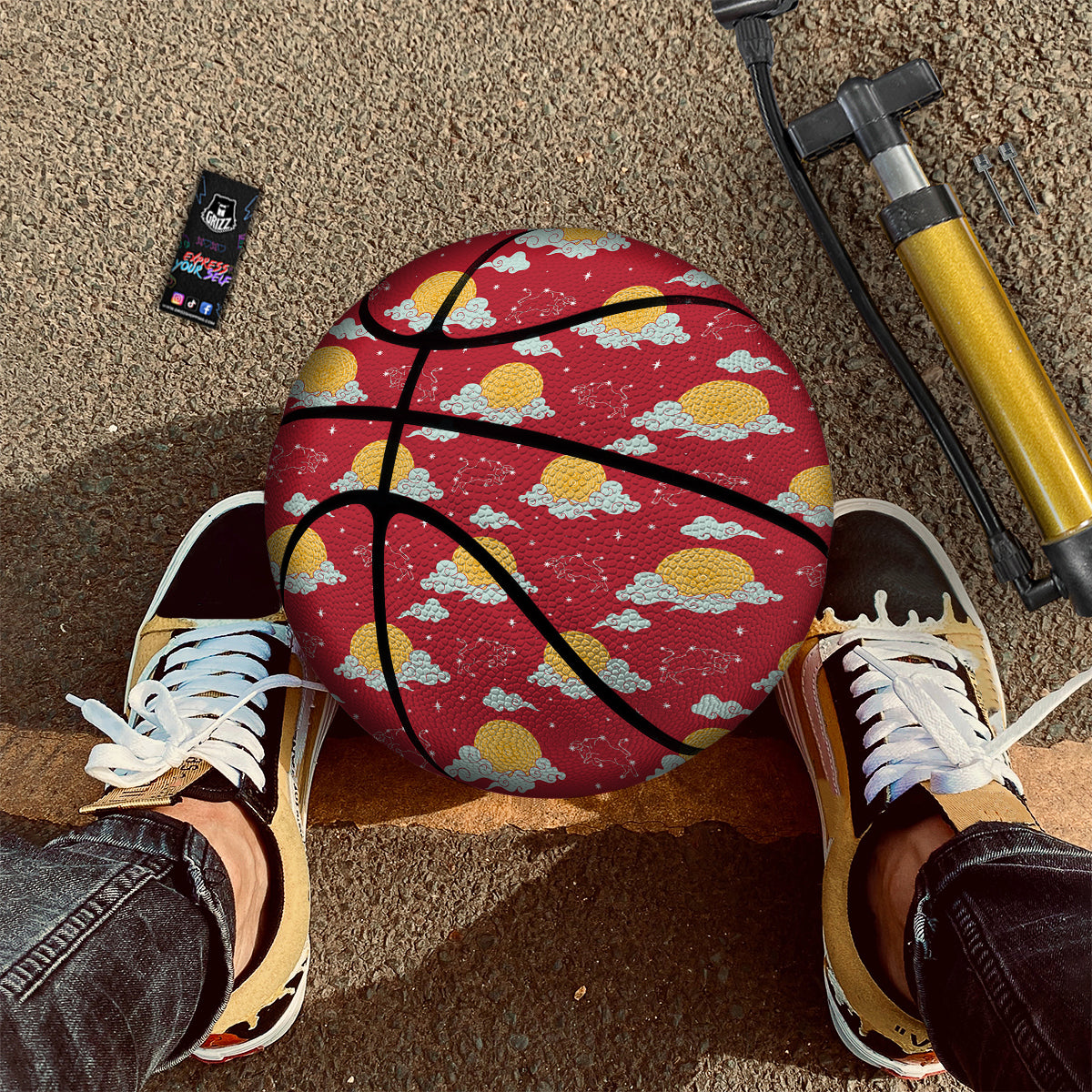 Zodiac Taurus Sky Chinese Year Print Pattern Basketball