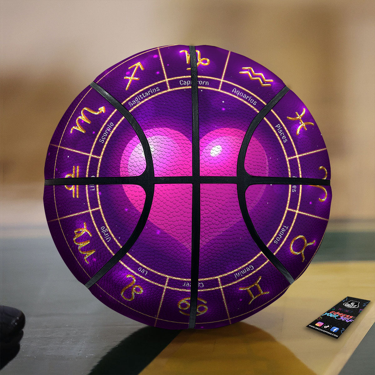 Zombie Foot  Print Pattern Basketball
