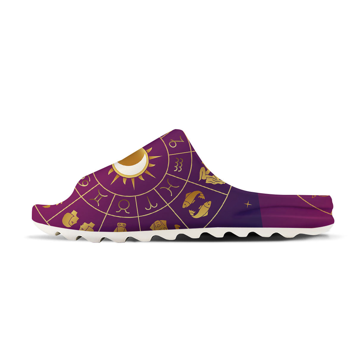 Zodiac Wheel Symbols Print Sandals-grizzshop