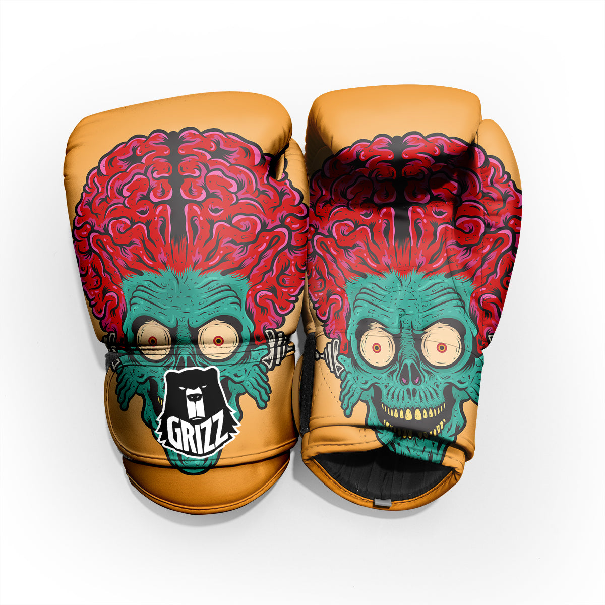 Zombie Big Brain Print Pro Boxing Glove