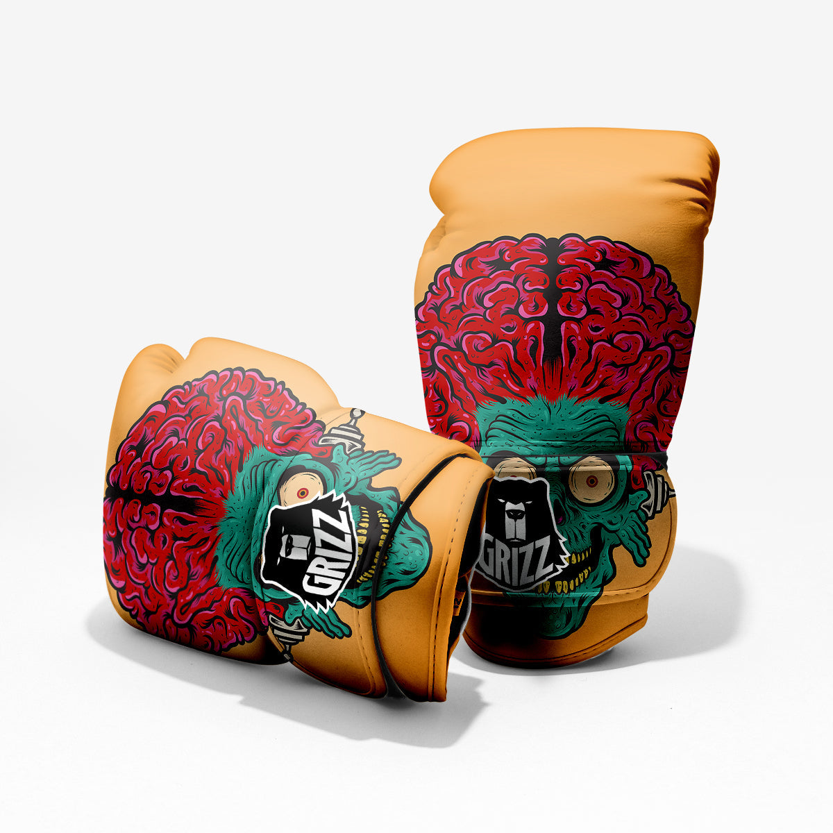 Zombie Big Brain Print Pro Boxing Glove