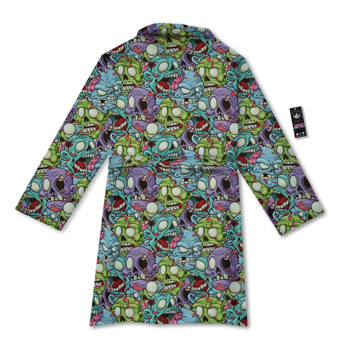 Zombie Bloody Print Pattern Bathrobe-grizzshop