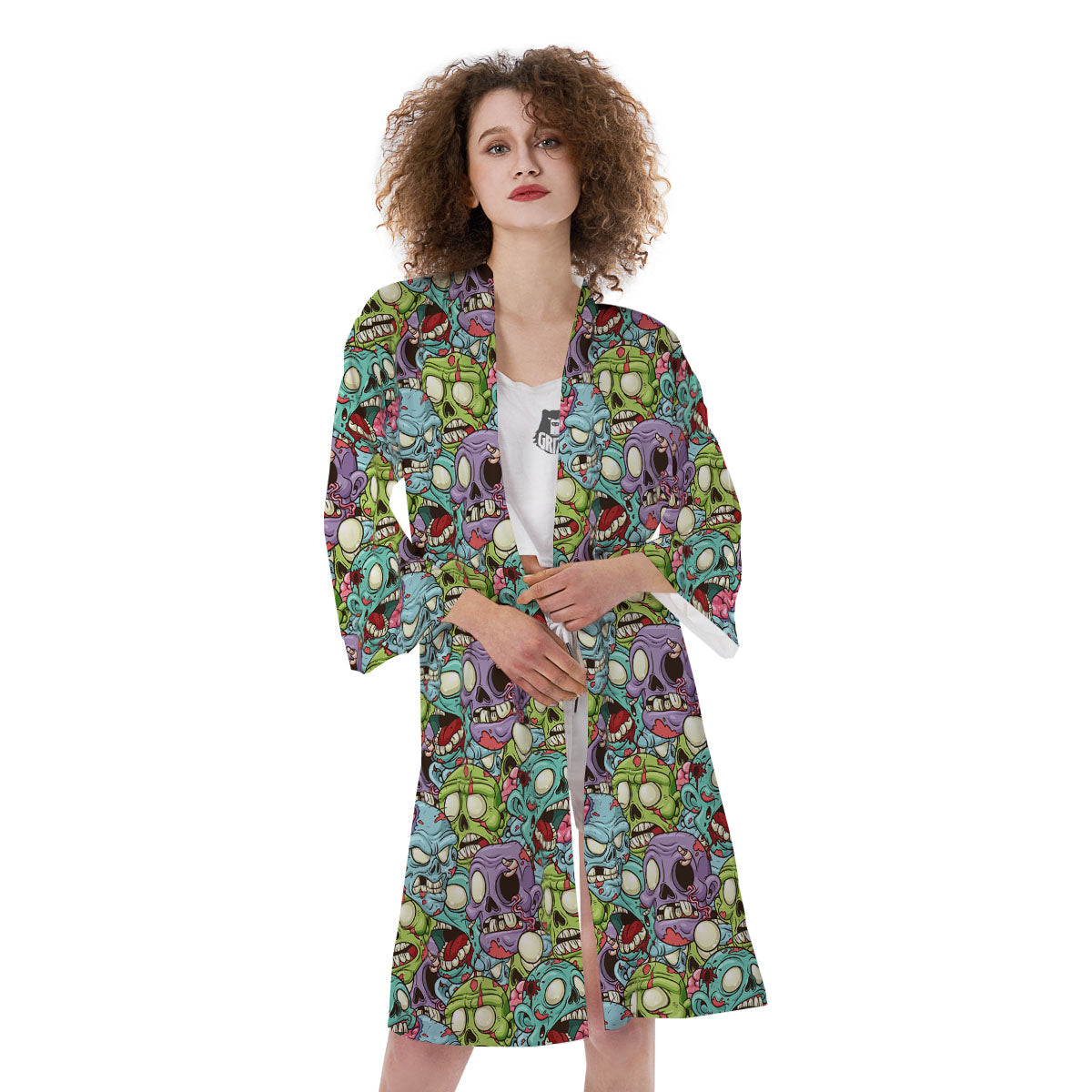 Zombie Bloody Print Pattern Kimono-grizzshop