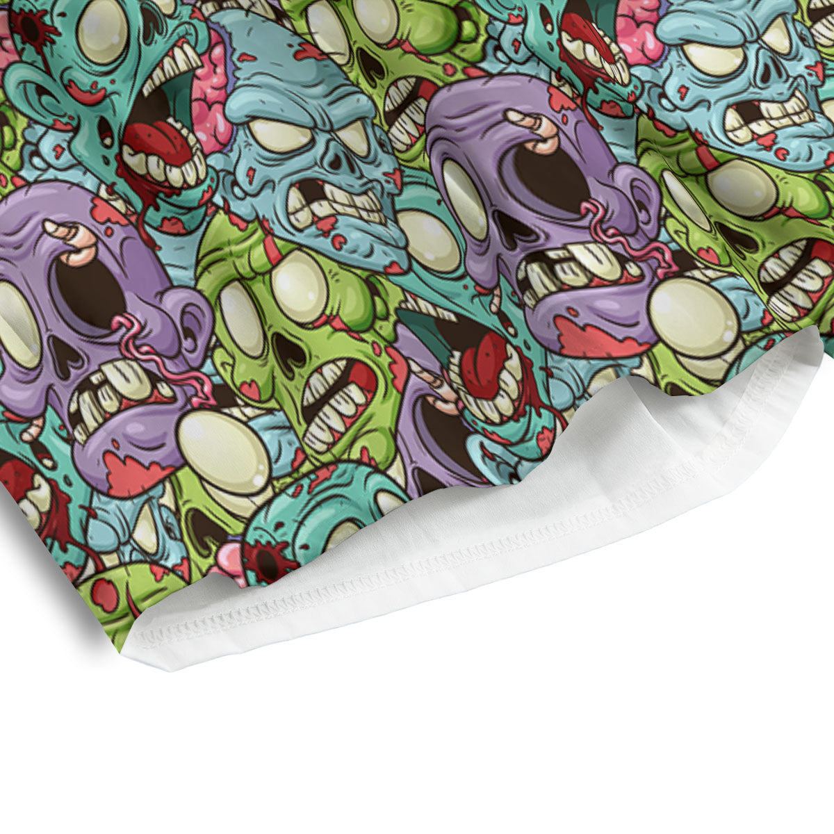 Zombie Bloody Print Pattern Men's Athletic Shorts
