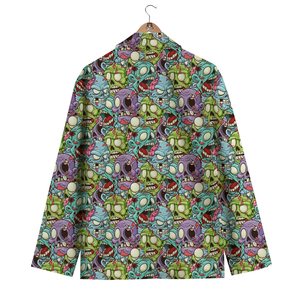 Zombie Bloody Print Pattern Men's Blazer-grizzshop
