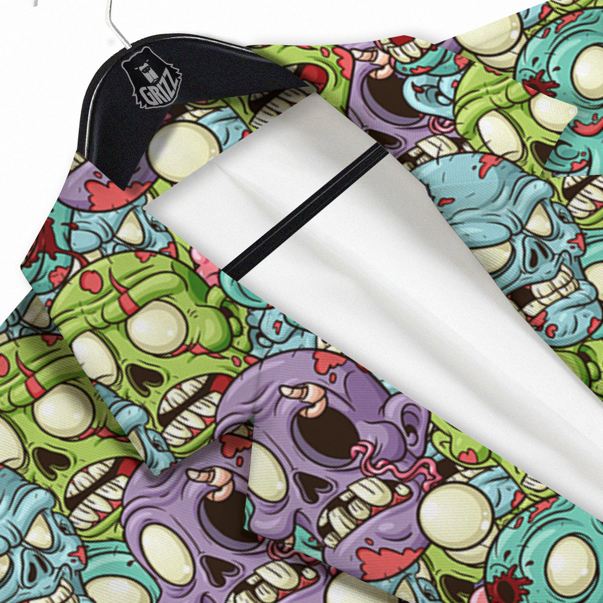 Zombie Bloody Print Pattern Men's Sport Coat-grizzshop