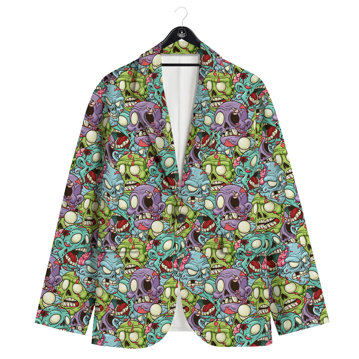 Zombie Bloody Print Pattern Men's Sport Coat-grizzshop