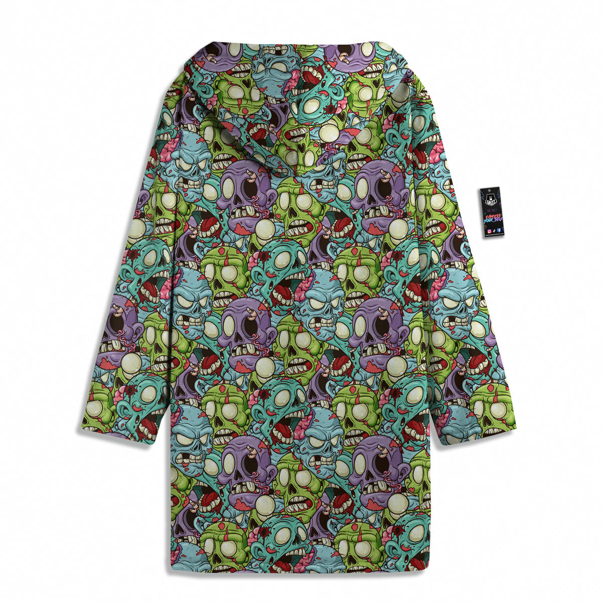 Zombie Bloody Print Pattern Men's Windbreaker Jacket