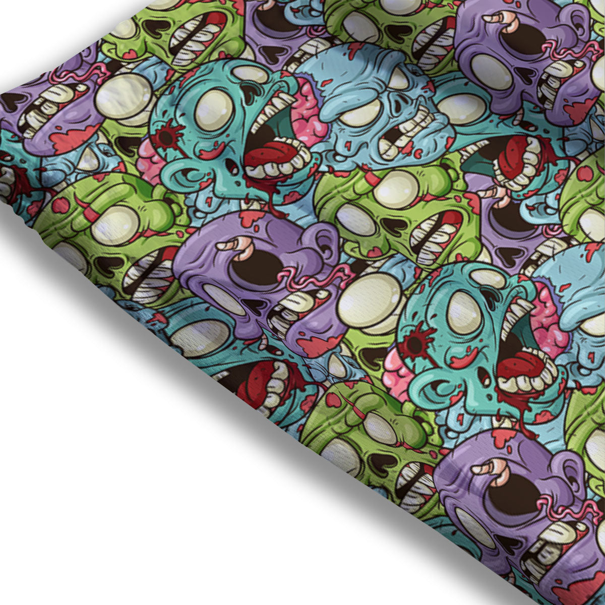 Zombie Green Print Pattern Mesh Shorts