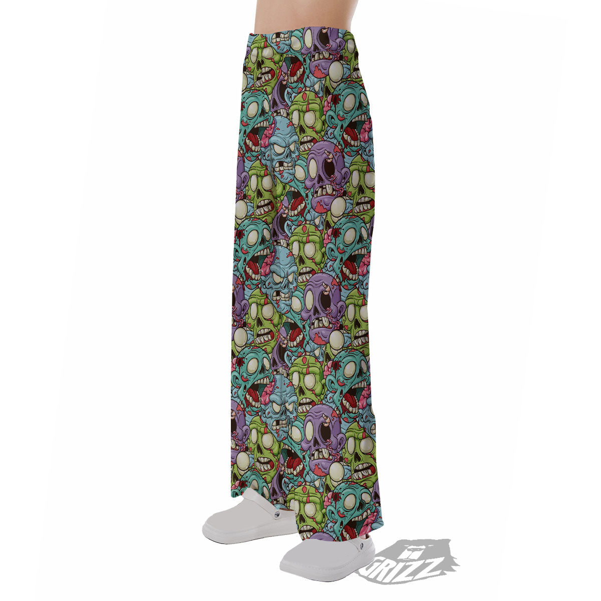 Zombie Bloody Print Pattern Pajama Pants-grizzshop