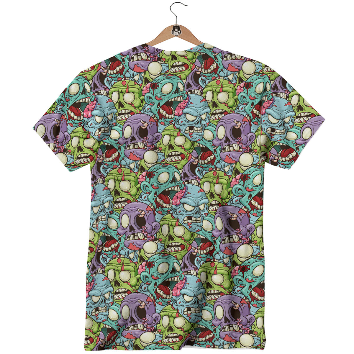 Zombie Bloody Print Pattern T-Shirt-grizzshop