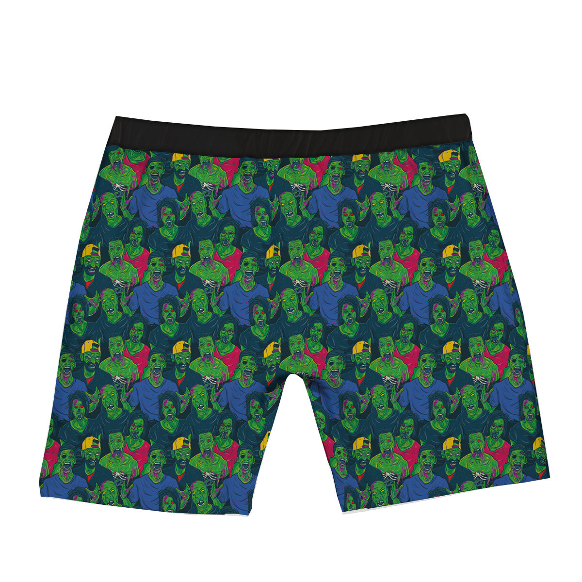 Zombie Blue Print Pattern Boxer Briefs-grizzshop