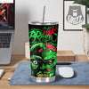 Zombie Brain Halloween Print Tumbler-grizzshop