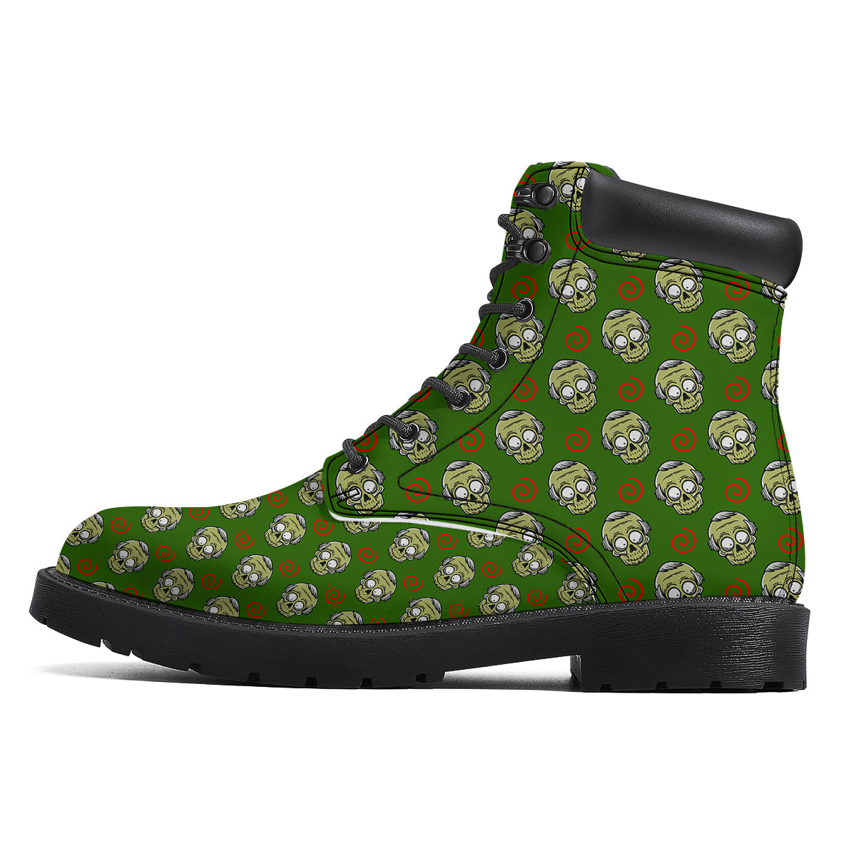 Zombie Cartoon Print Pattern Boots-grizzshop