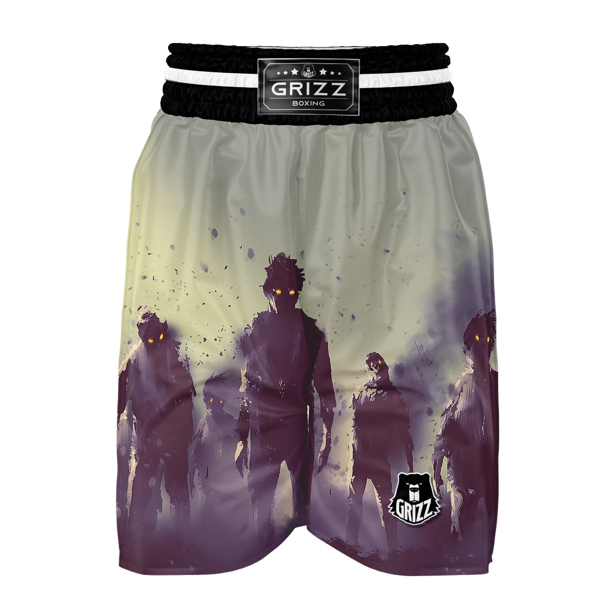 Zombie Crowd Boxing Shorts-grizzshop