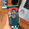 Zombie Crowd Halloween Print Tumbler-grizzshop