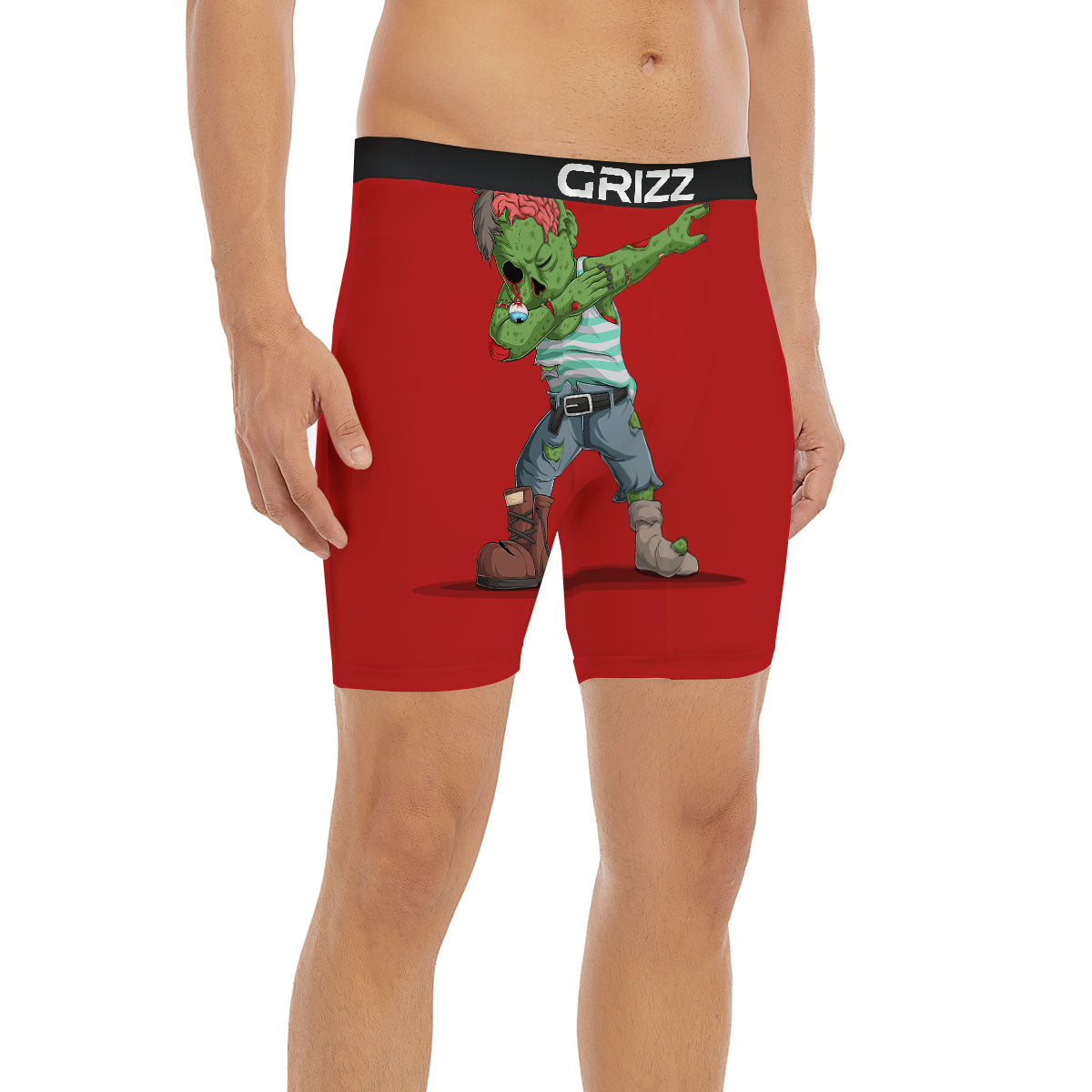 Zombie Dap Print Boxer Briefs-grizzshop