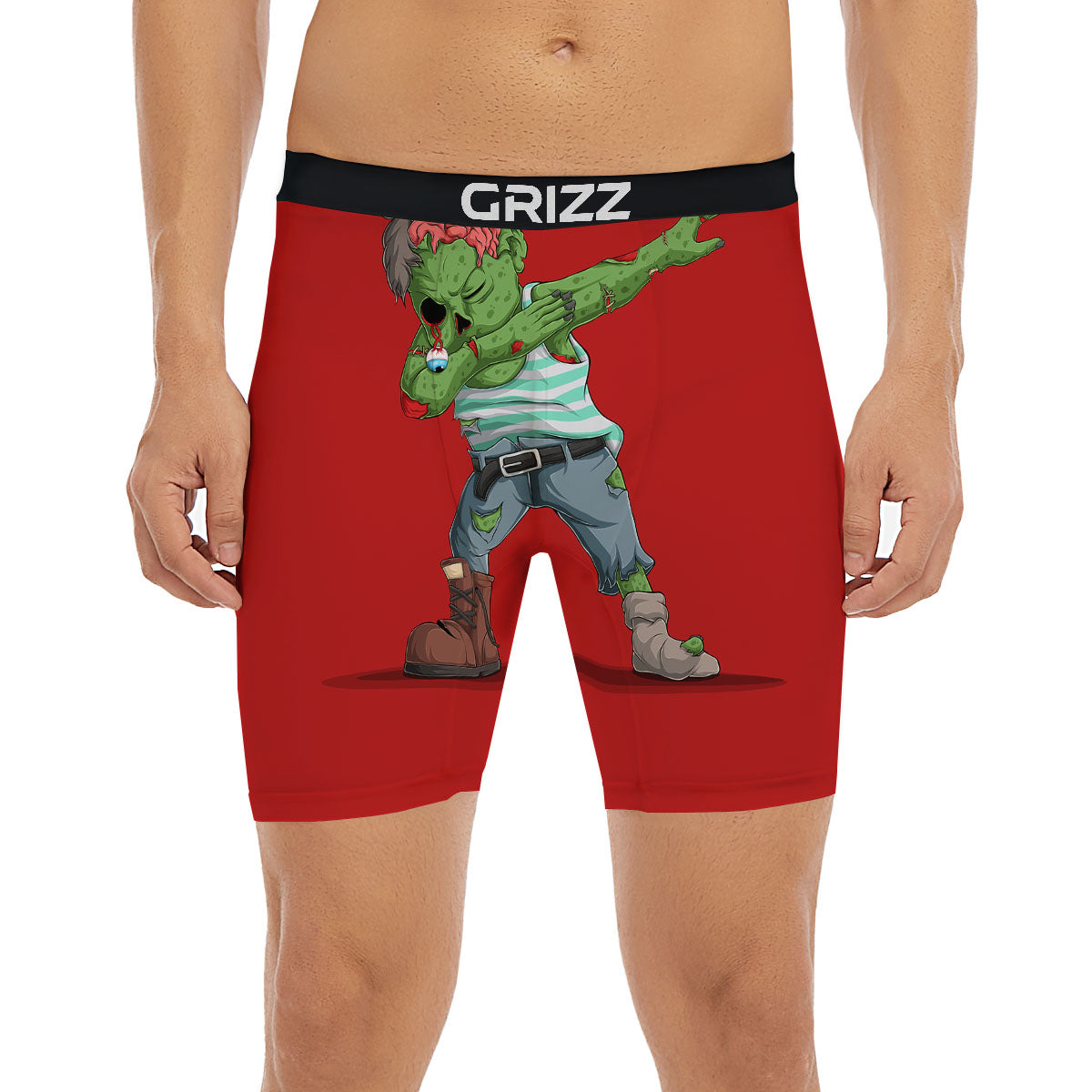 Zombie Dap Print Boxer Briefs-grizzshop