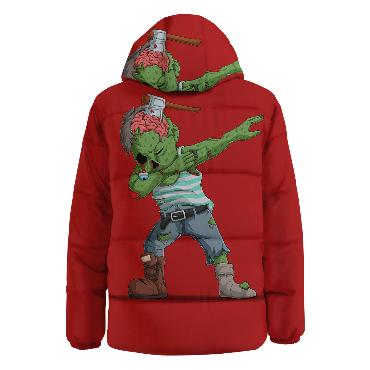 Zombie Dap Print Down Jacket-grizzshop