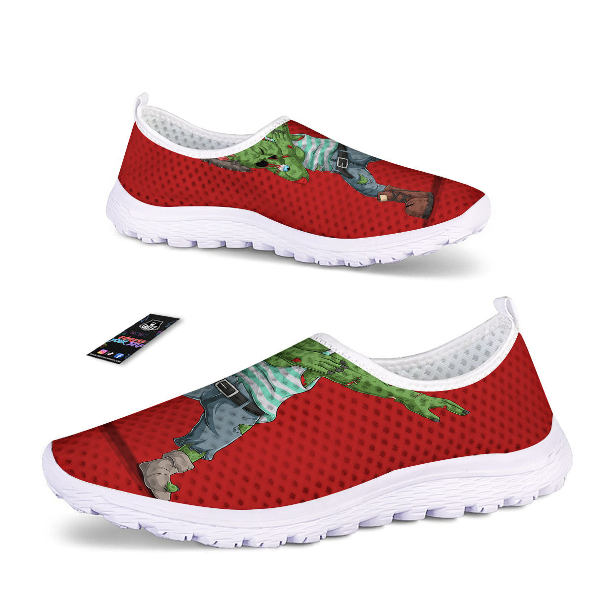 Zombie Dap Print Nurse Shoes-grizzshop