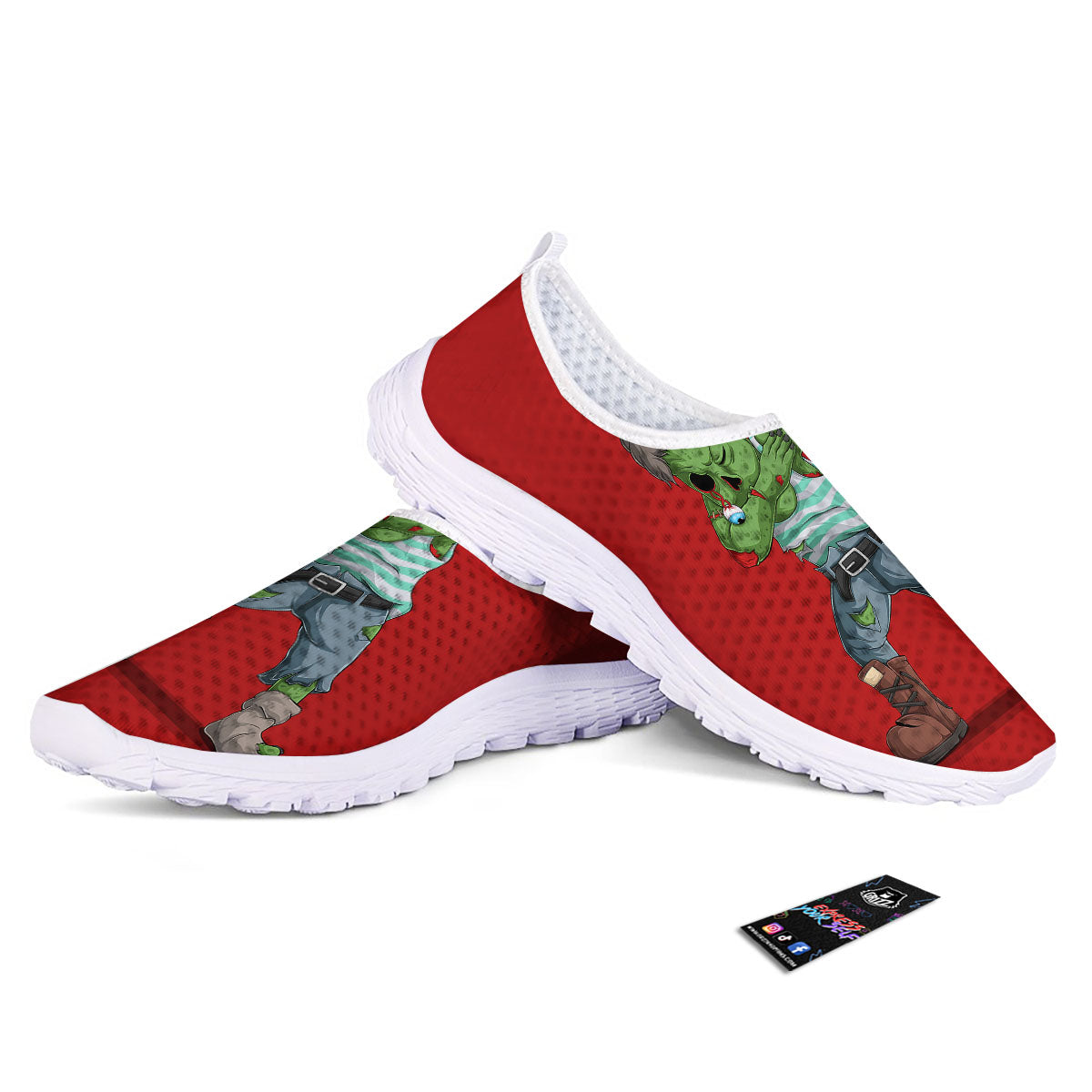 Zombie Dap Print Nurse Shoes-grizzshop