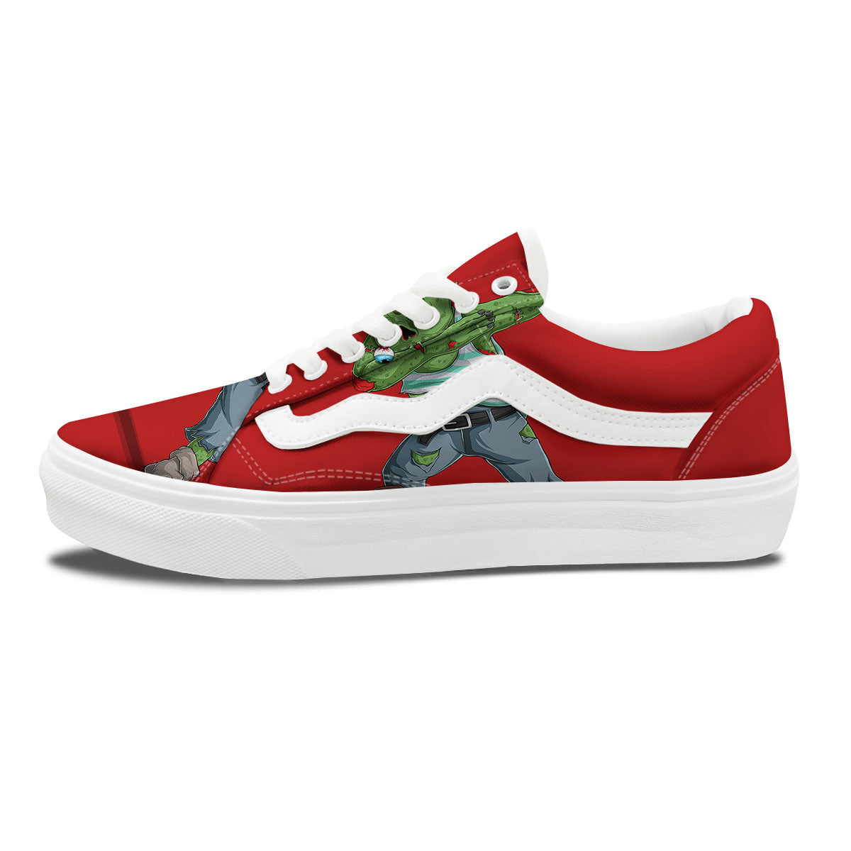 Zombie Dap Print Skate Shoes-grizzshop