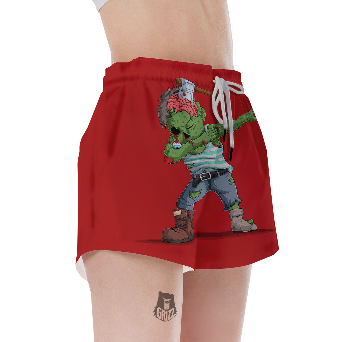Zombie Dap Print Women's Shorts-grizzshop