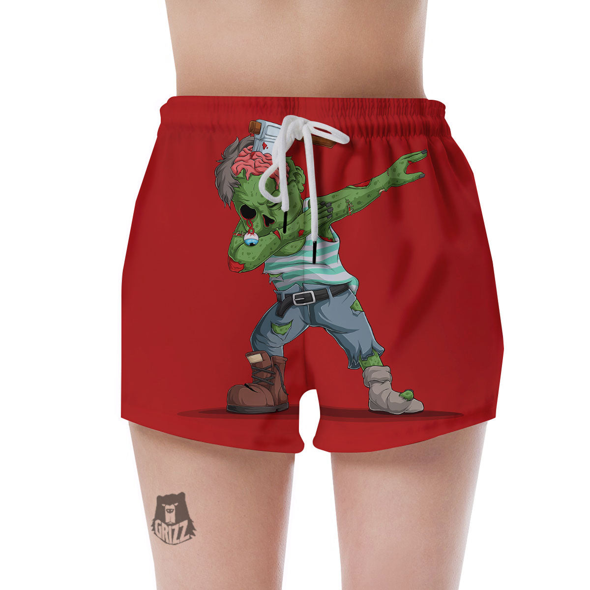 Zombie Dap Print Women's Shorts-grizzshop