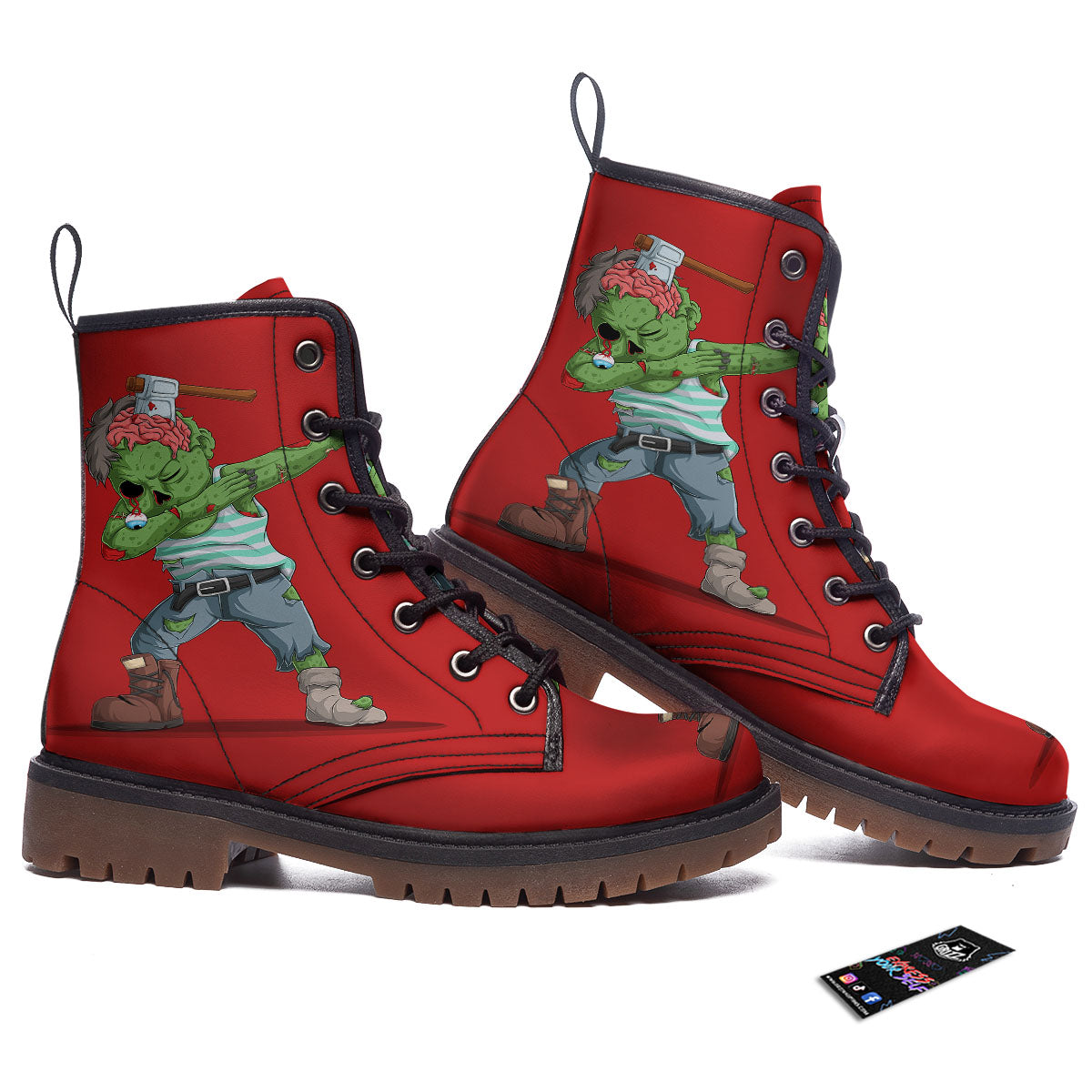 Zombie Dap Print Work Boots-grizzshop