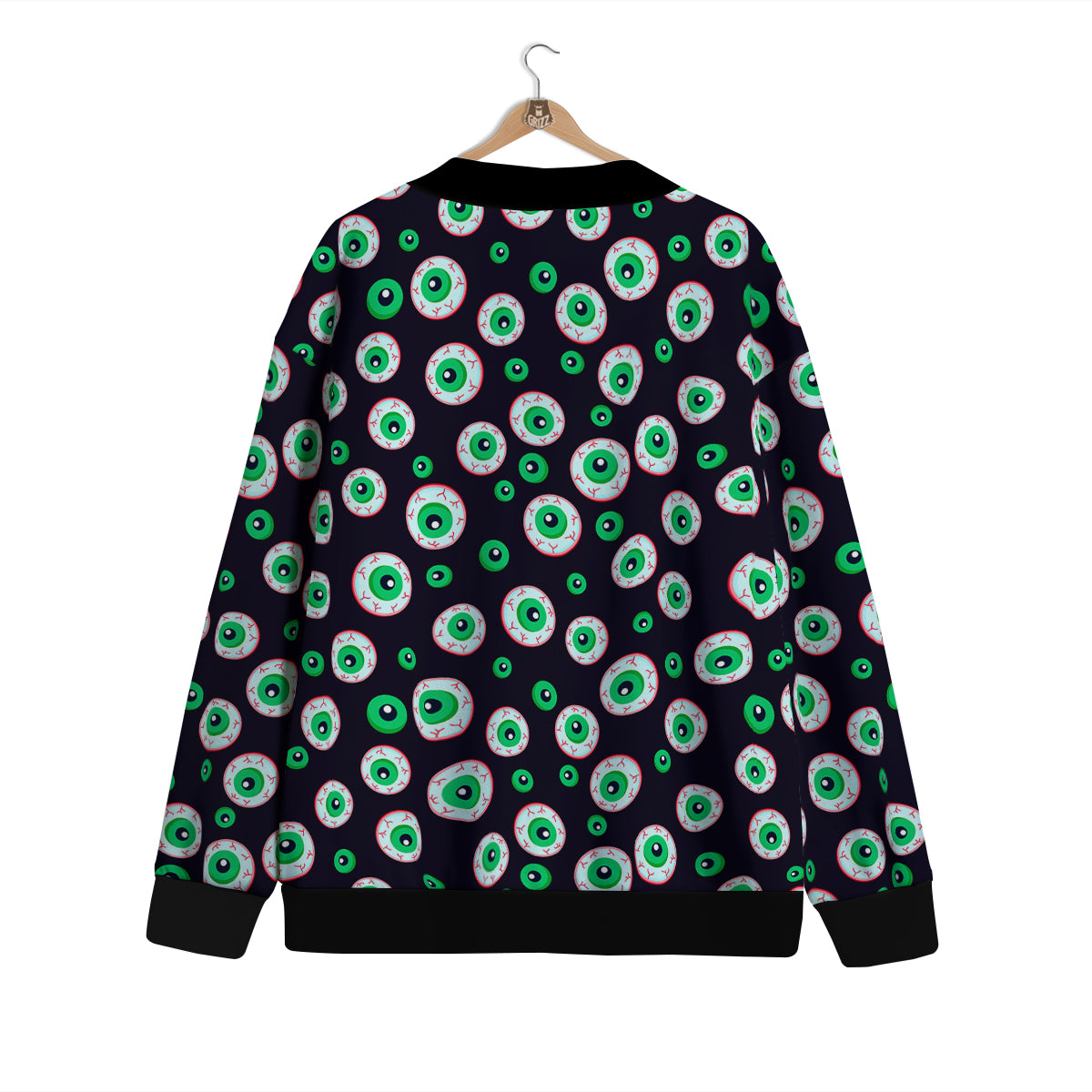 Zombie Eyeball Print Pattern Cardigan-grizzshop