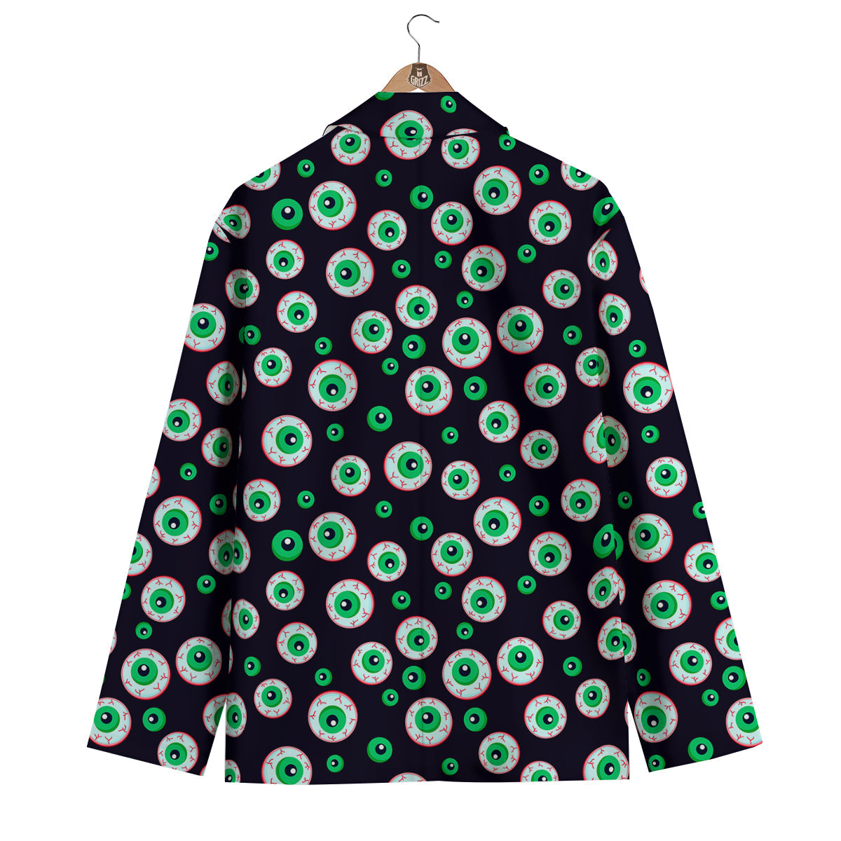 Zombie Eyeball Print Pattern Men's Blazer-grizzshop