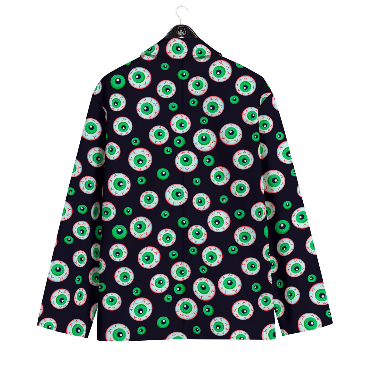 Zombie Eyeball Print Pattern Men's Sport Coat-grizzshop