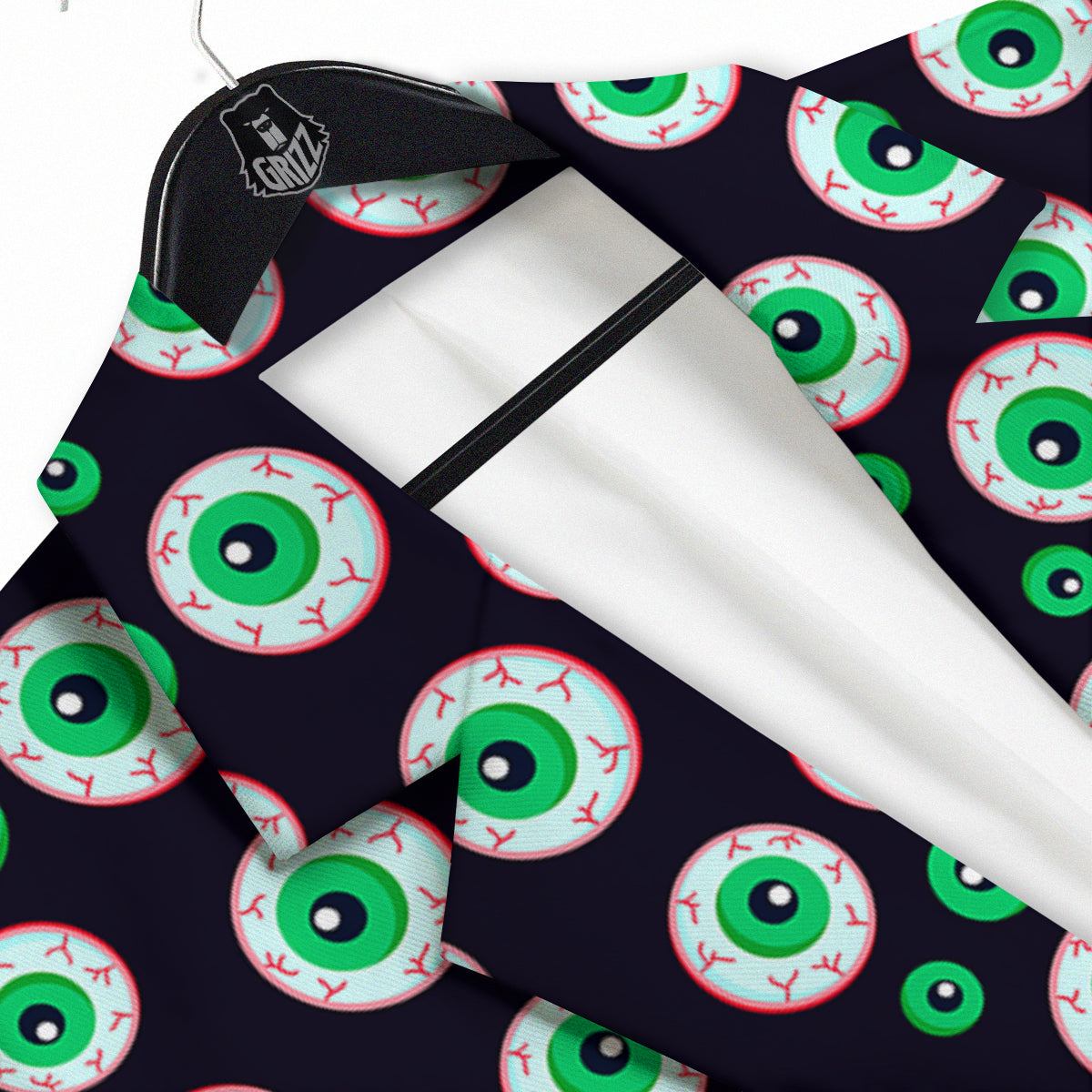Zombie Eyeball Print Pattern Men's Sport Coat-grizzshop