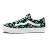 Zombie Eyeball Print Pattern Skate Shoes-grizzshop