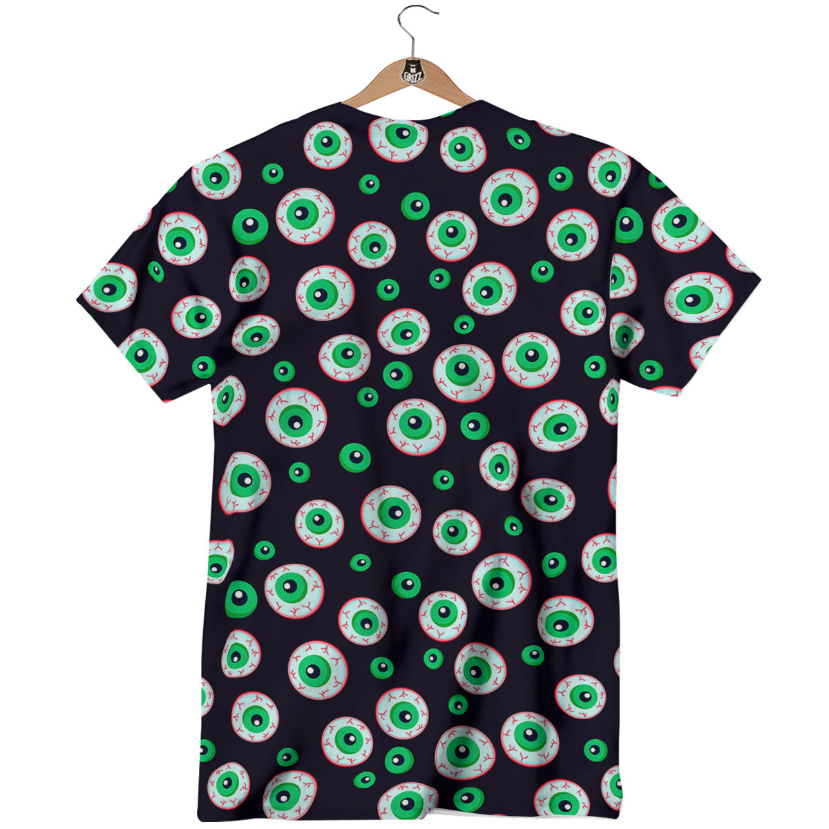 Zombie Eyeball Print Pattern T-Shirt-grizzshop