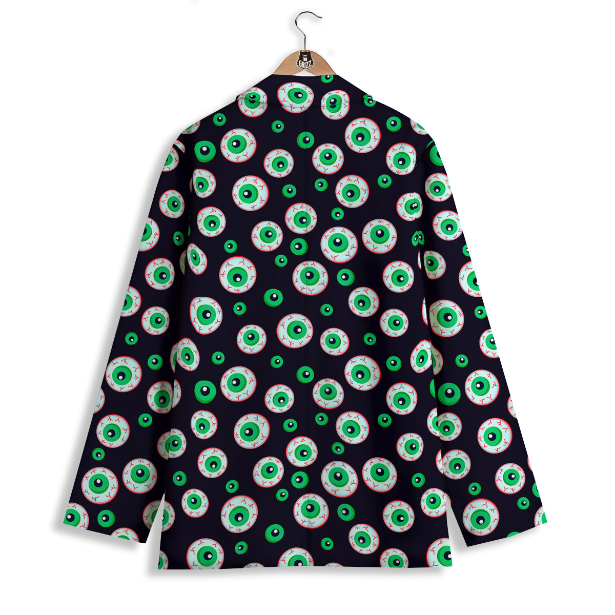 Zombie Eyeball Print Pattern Women's Blazer-grizzshop