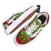 Zombie Face Halloween Character Print Skate Shoes-grizzshop