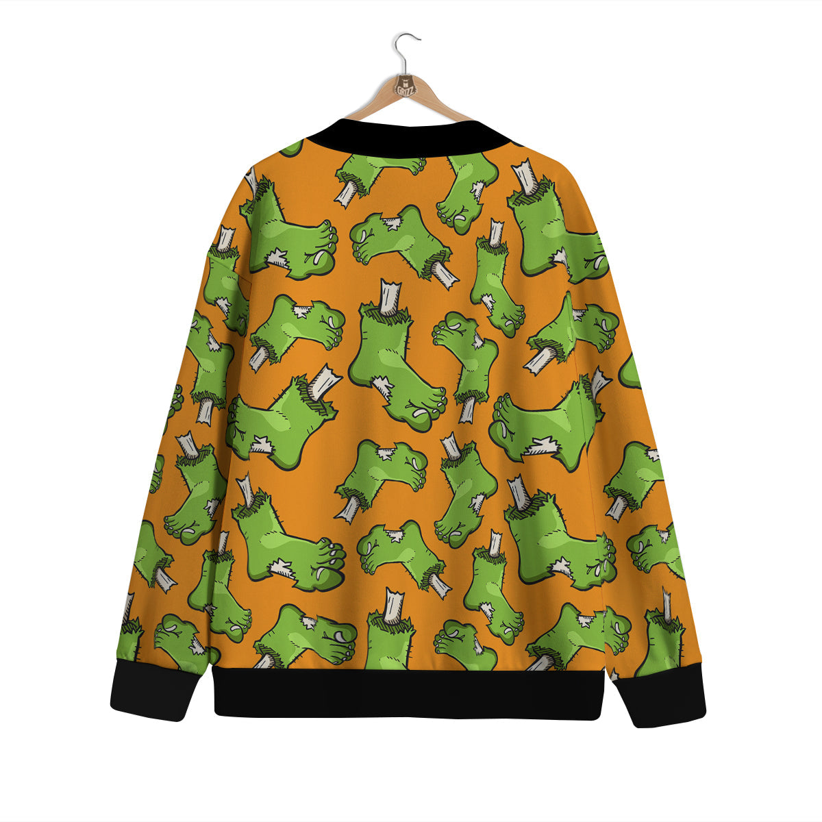 Zombie Foot Print Pattern Cardigan-grizzshop