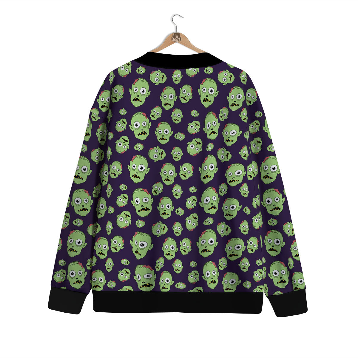 Zombie Green Print Pattern Cardigan-grizzshop