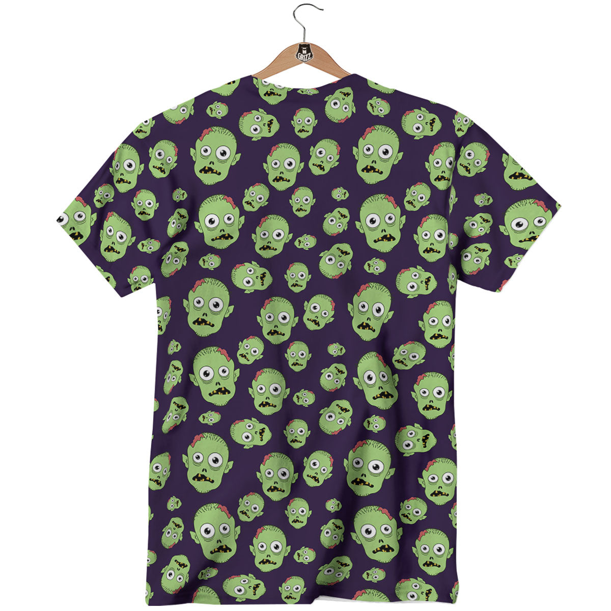 Zombie Green Print Pattern T-Shirt-grizzshop