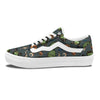 Zombie Halloween Print Pattern Skate Shoes-grizzshop