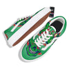 Zombie Halloween Skull Print Skate Shoes-grizzshop