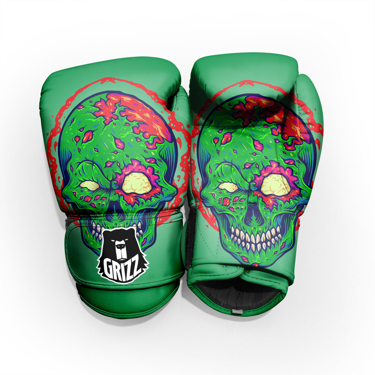 Zombie Halloween Skull Print Pro Boxing Glove