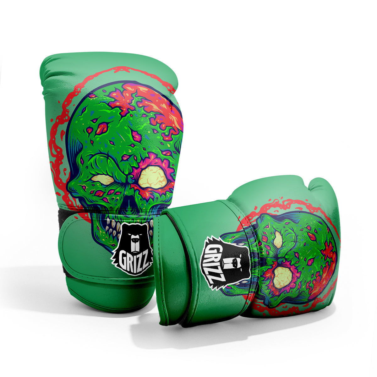 Zombie Halloween Skull Print Pro Boxing Glove